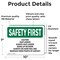 Signmission Safety Culture Sign, 10 in Width, Vinyl Decal, Rectangle OS-2PACK-SF-D-710-L-10564 - alternate 5